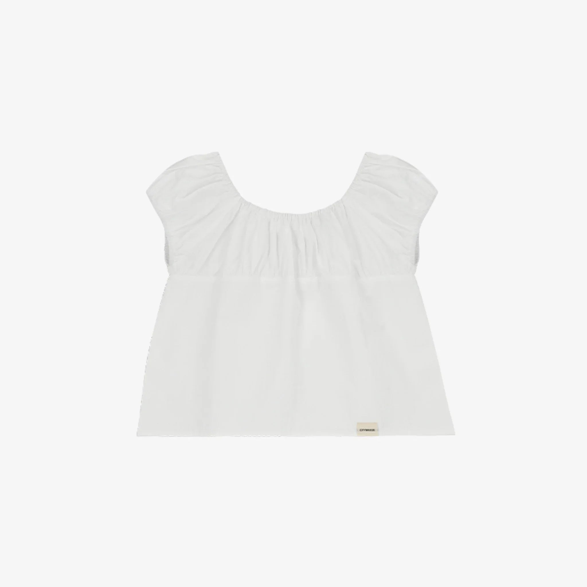 CITYBREEZE CAP-SLEEVE SHIRRING BLOUSE-6