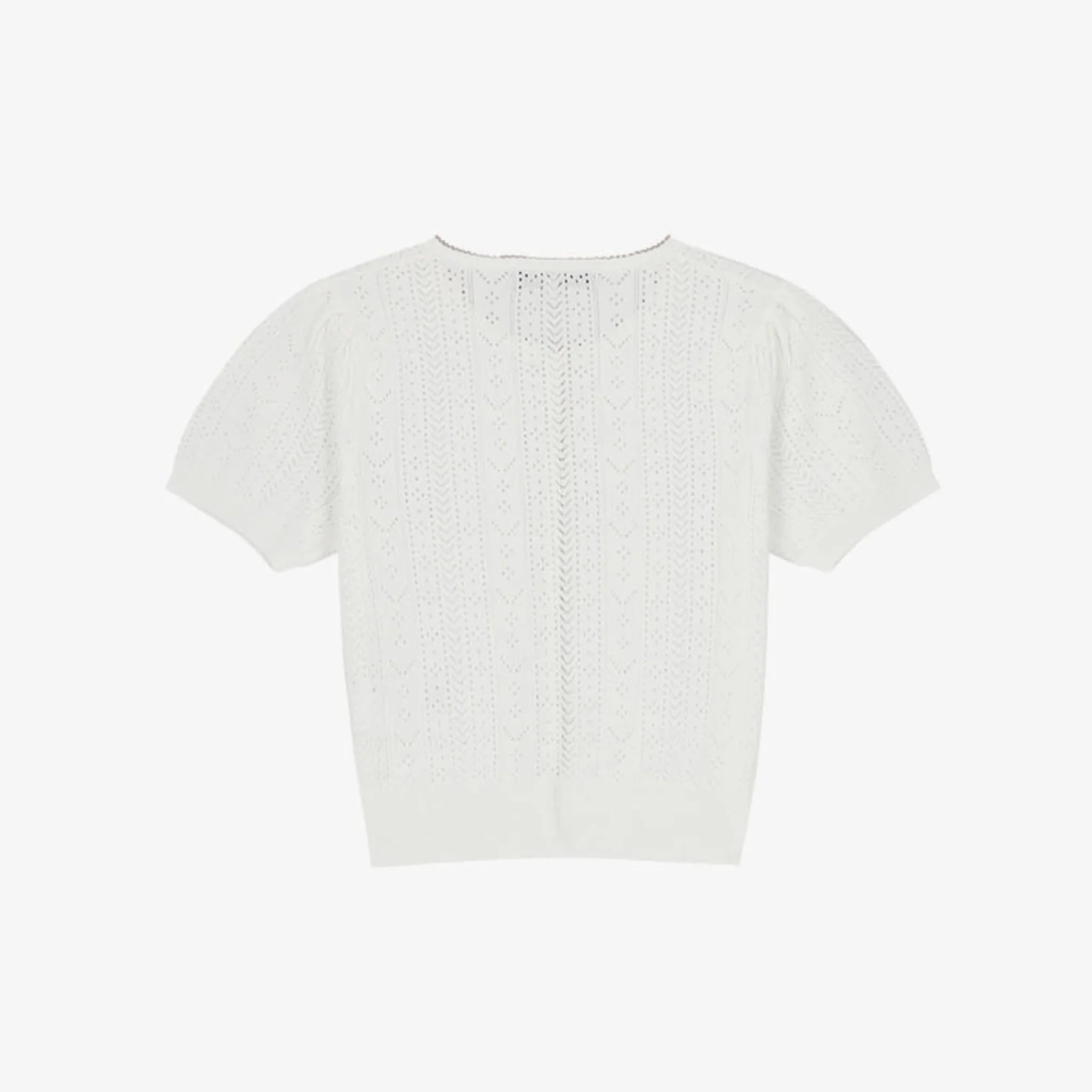 CITYBREEZE LACY PUFF SHORT SLEEVE CARDIGAN-2