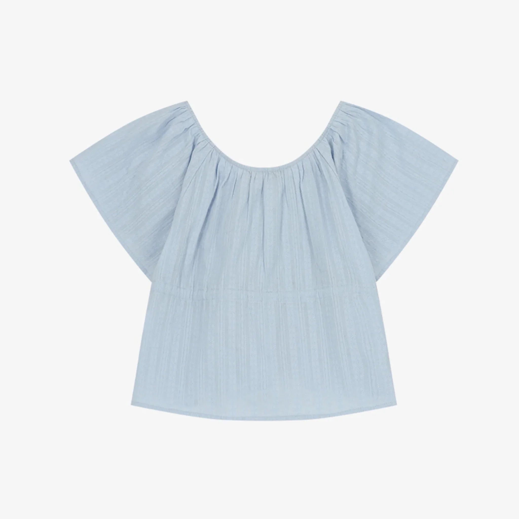 CITYBREEZE V-NECK SHIRRING BLOUSE TOP-6