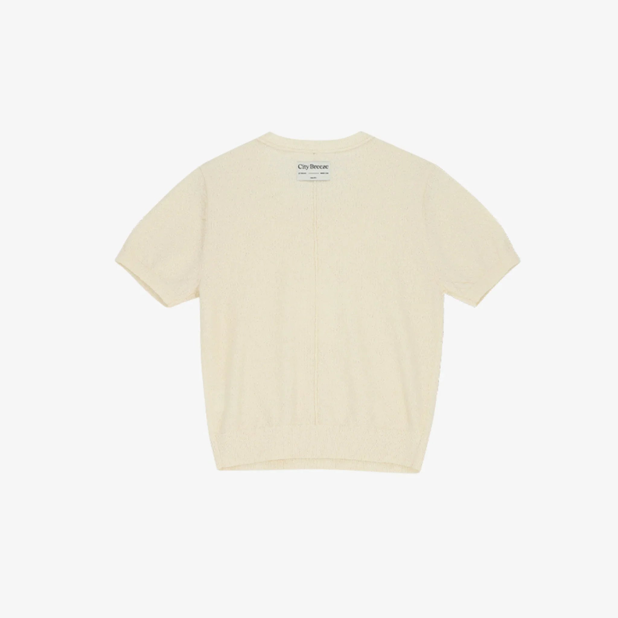 CITYBREEZE BOUCLE SYMBOL LOGO HALF-SLEEVE KNIT-6
