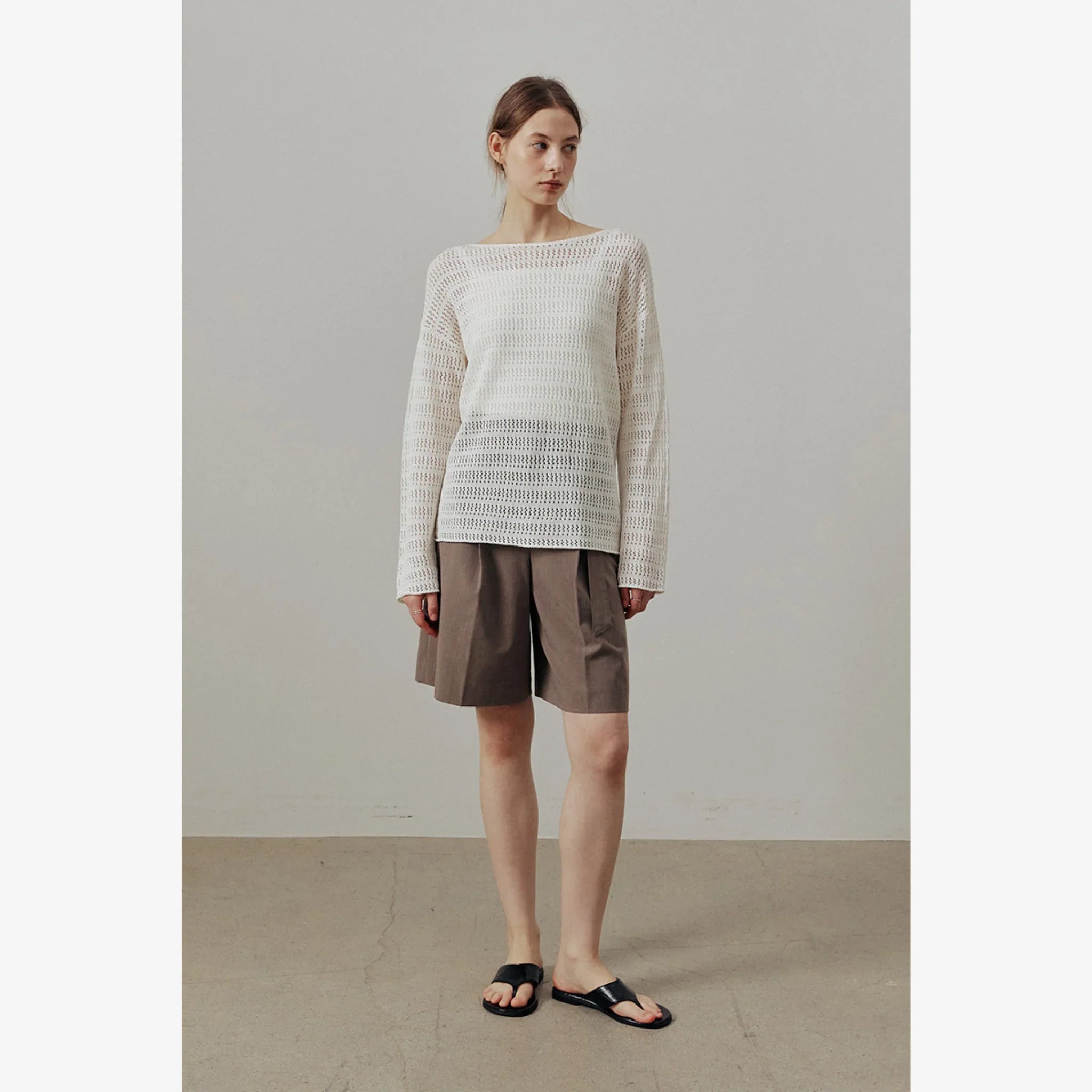 LINEN OVERSIZED SEE THROUGH KNIT-7