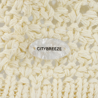 RIBBON POINT CROCHET BUCKET HAT