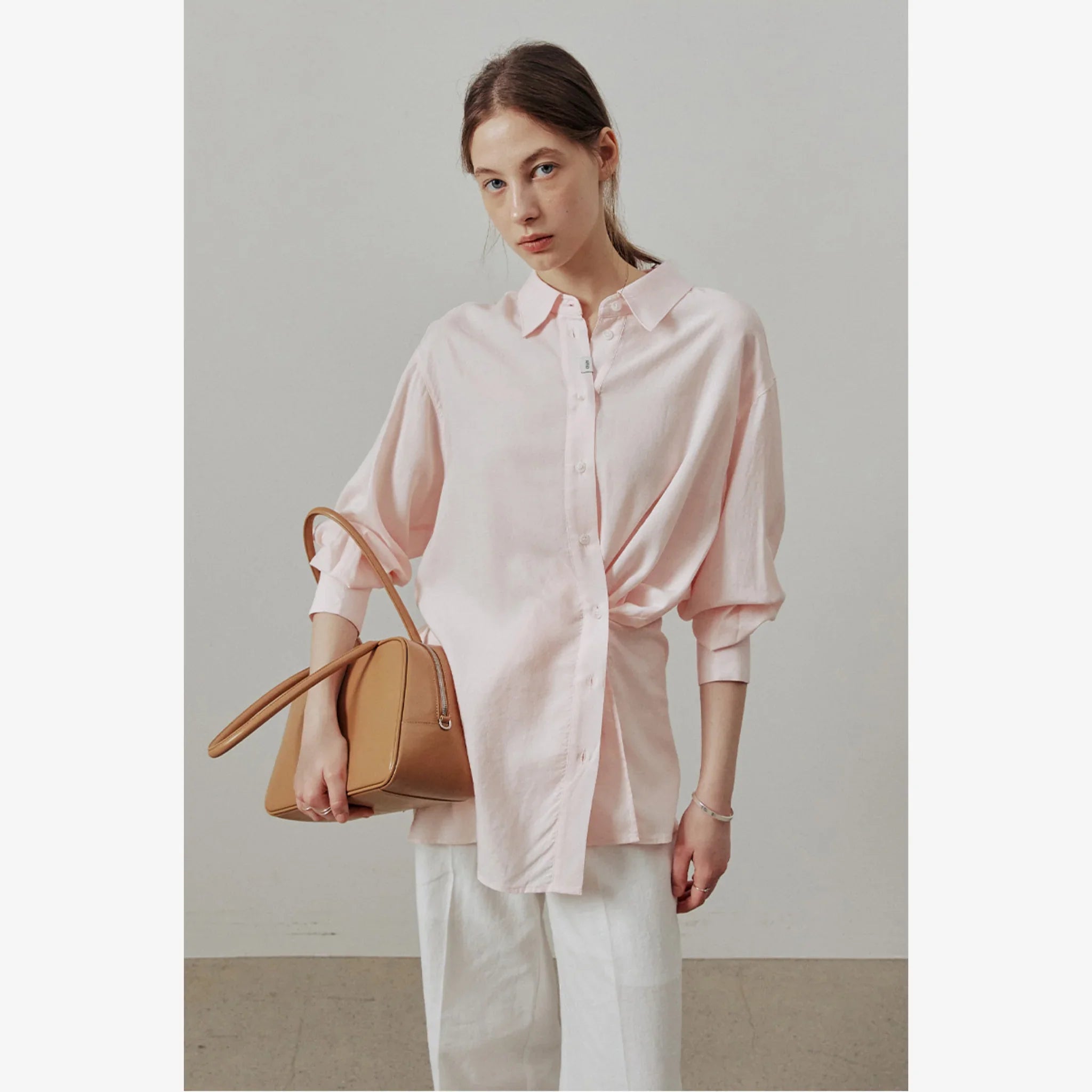 ARTID LINEN OVERSIZED TWO WAY SHIRT-7