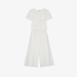 TWO-WAY COTTON SHORT-SLEEVE DRESS