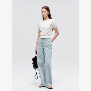 LACY PUFF SHORT SLEEVE CARDIGAN