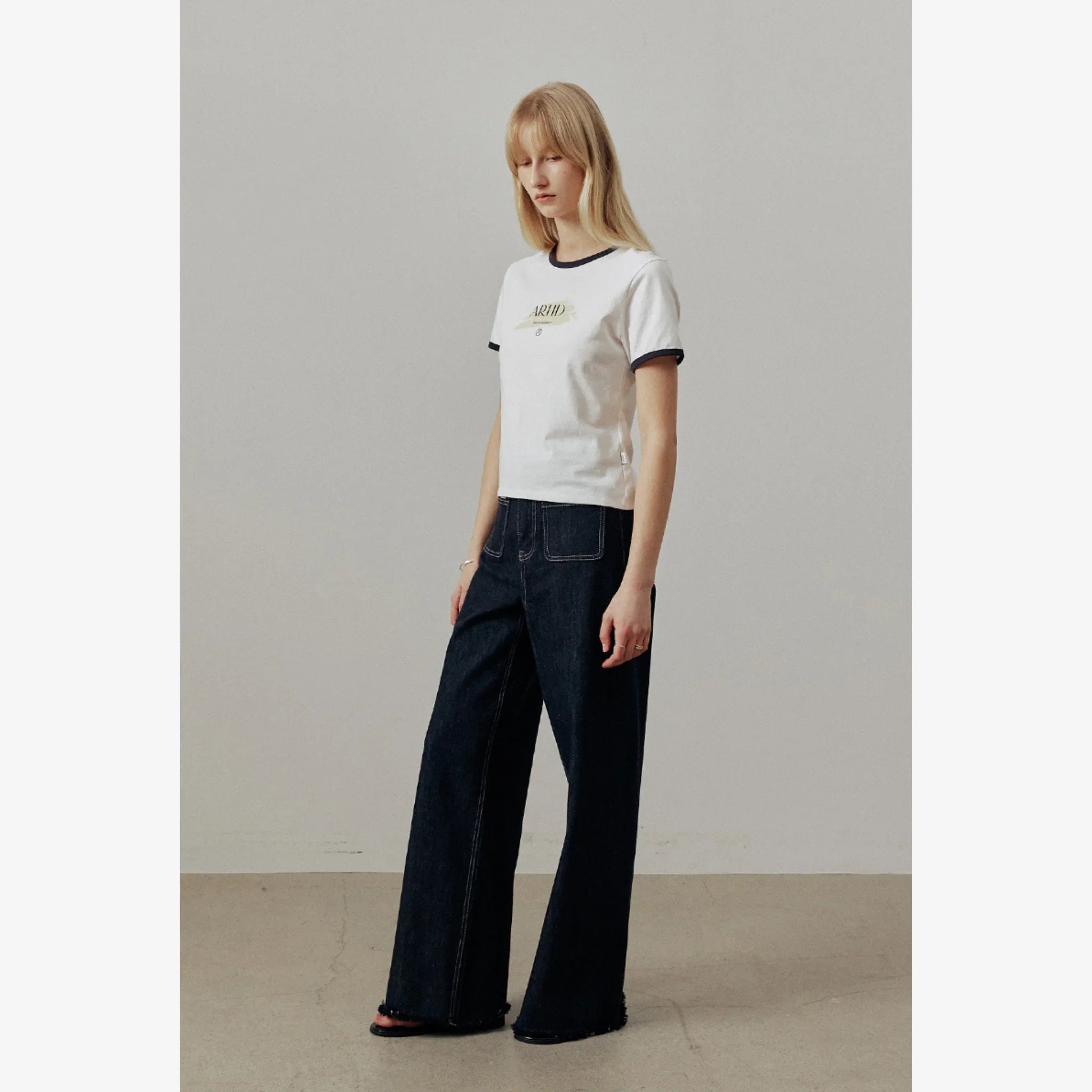 ARTID SPREAD COLOR BLOCK RINGER T SHIRT-8