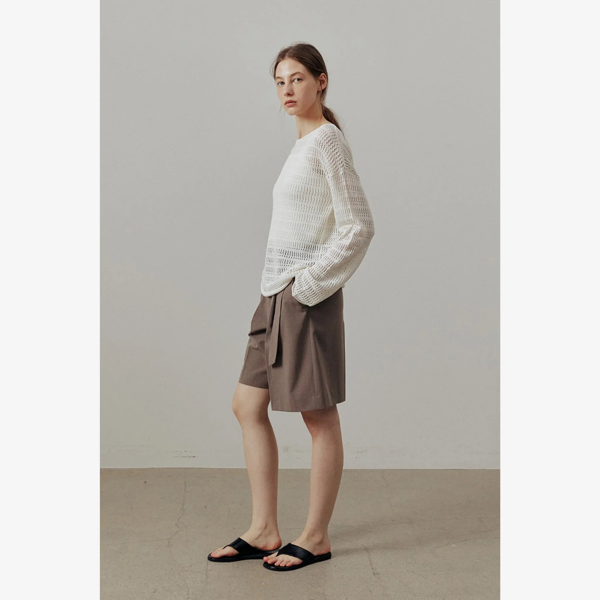 LINEN OVERSIZED SEE THROUGH KNIT-8