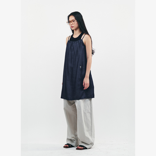 TIE-BACK LAYERED MINI DRESS