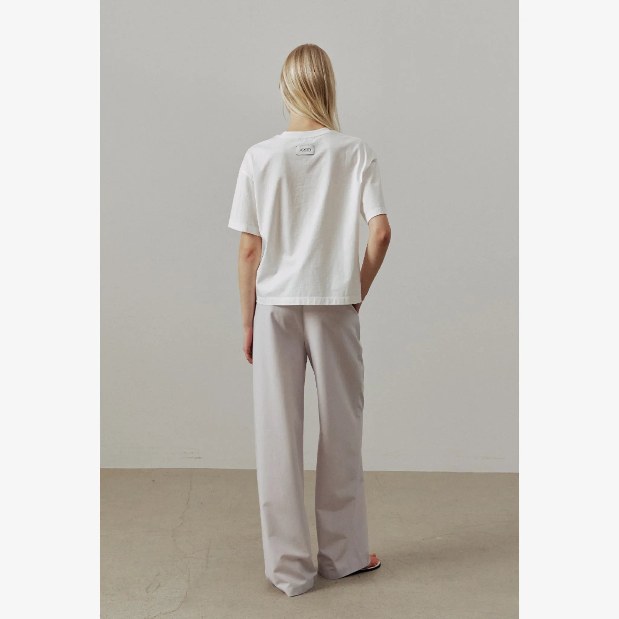 ARTID COLOR BLOCK STRING WIDE PANTS-8