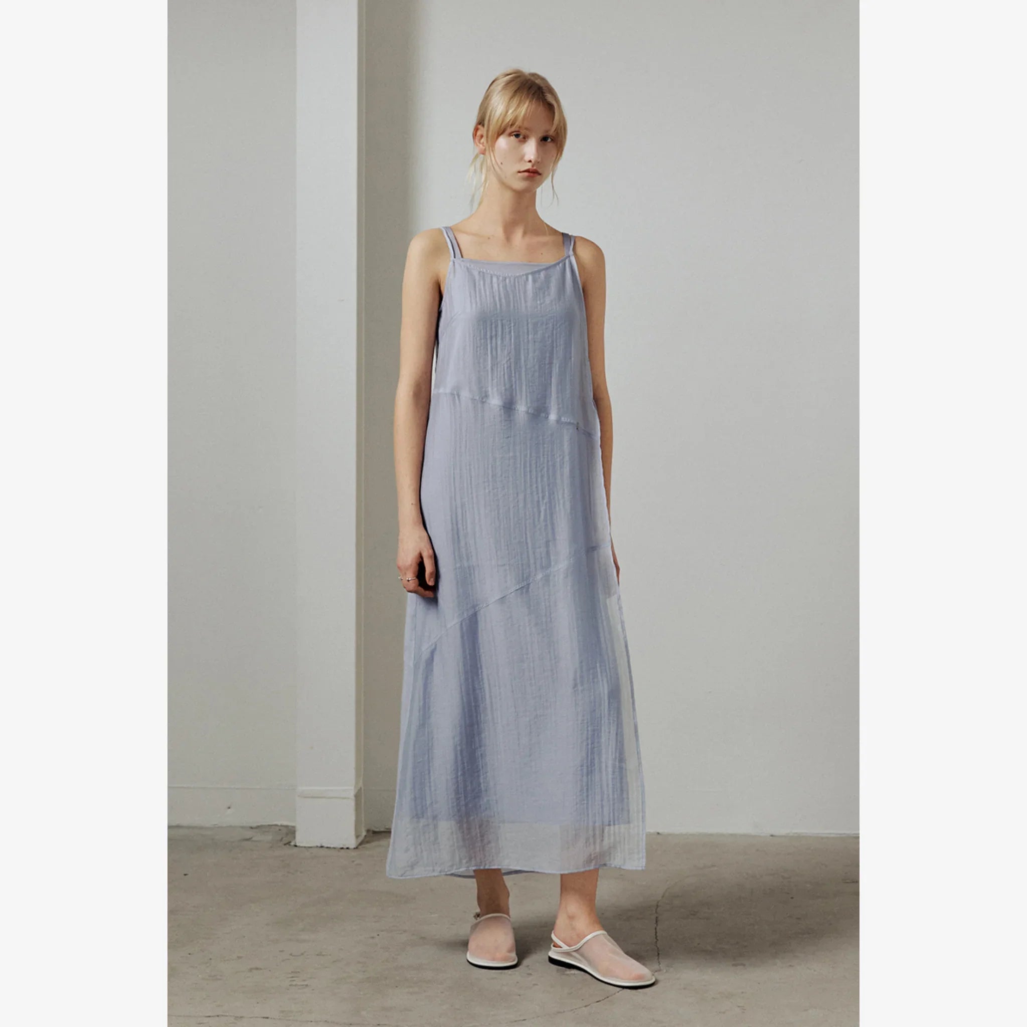 ARTID LAYERED SLEEVELESS DRESS-8