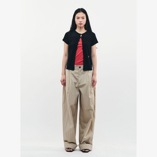 PEAK BUTTON-UP SHORT SLEEVE CARDIGAN