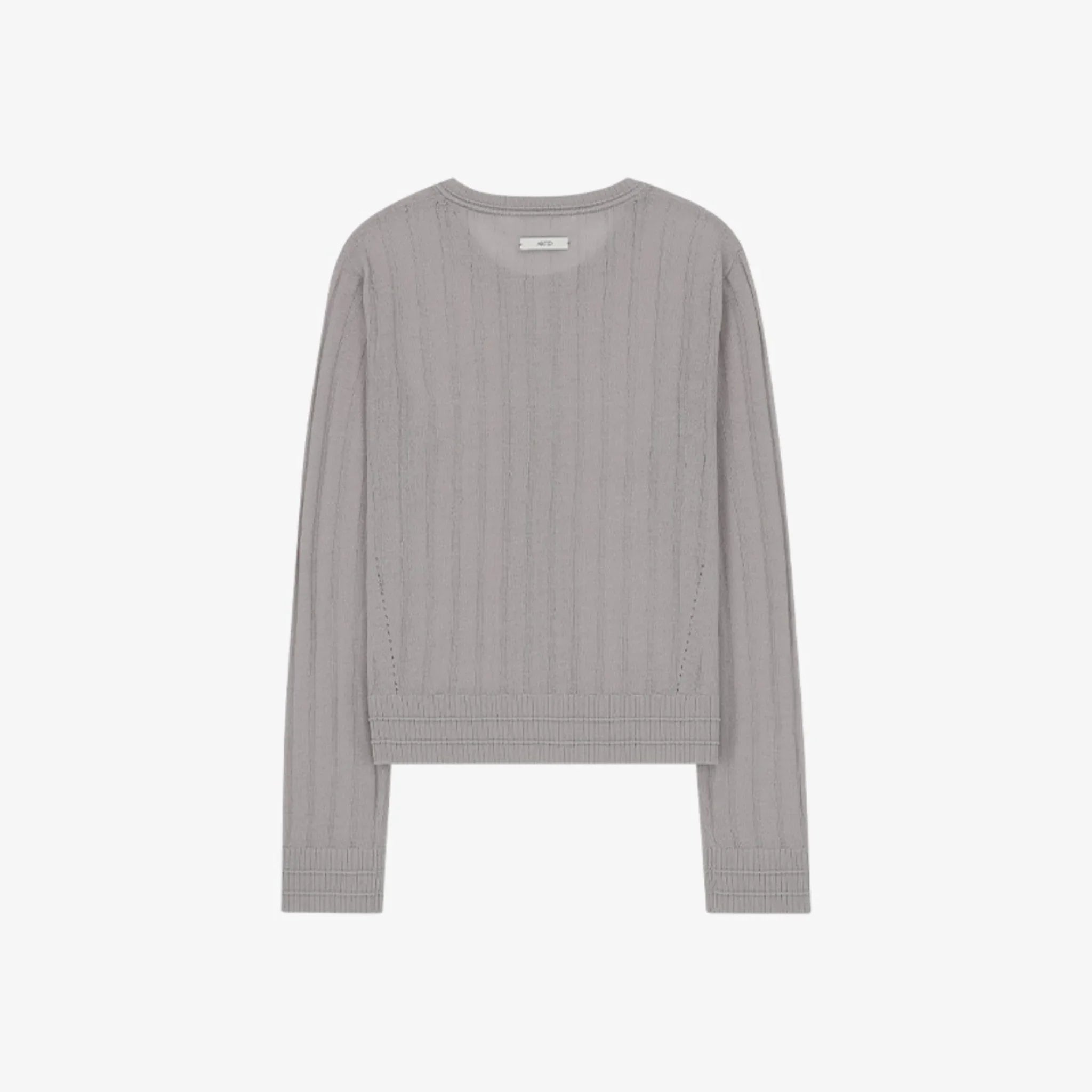 ARTID LINEN SEE THROUGH TEXTURED CARDIGAN-11