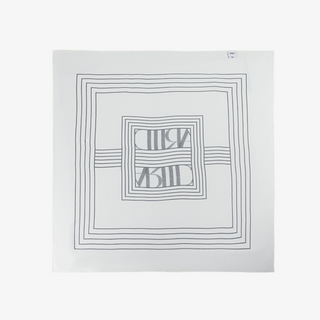 SILK LOGO SQUARE SCARF