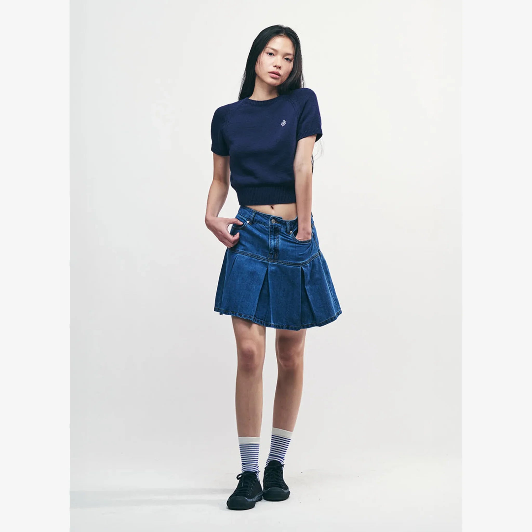CITYBREEZE SMALL SYMBOL LOGO HALF-SLEEVE KNIT-12