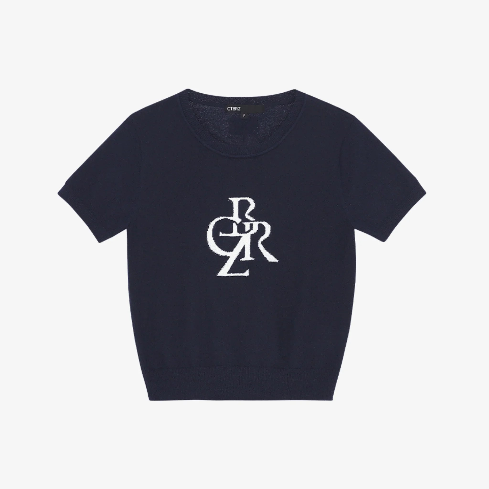 CITYBREEZE BOUCLE SYMBOL LOGO HALF-SLEEVE KNIT-9