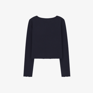 COTTON ROUND NECK CARDIGAN SLEEVELESS SET