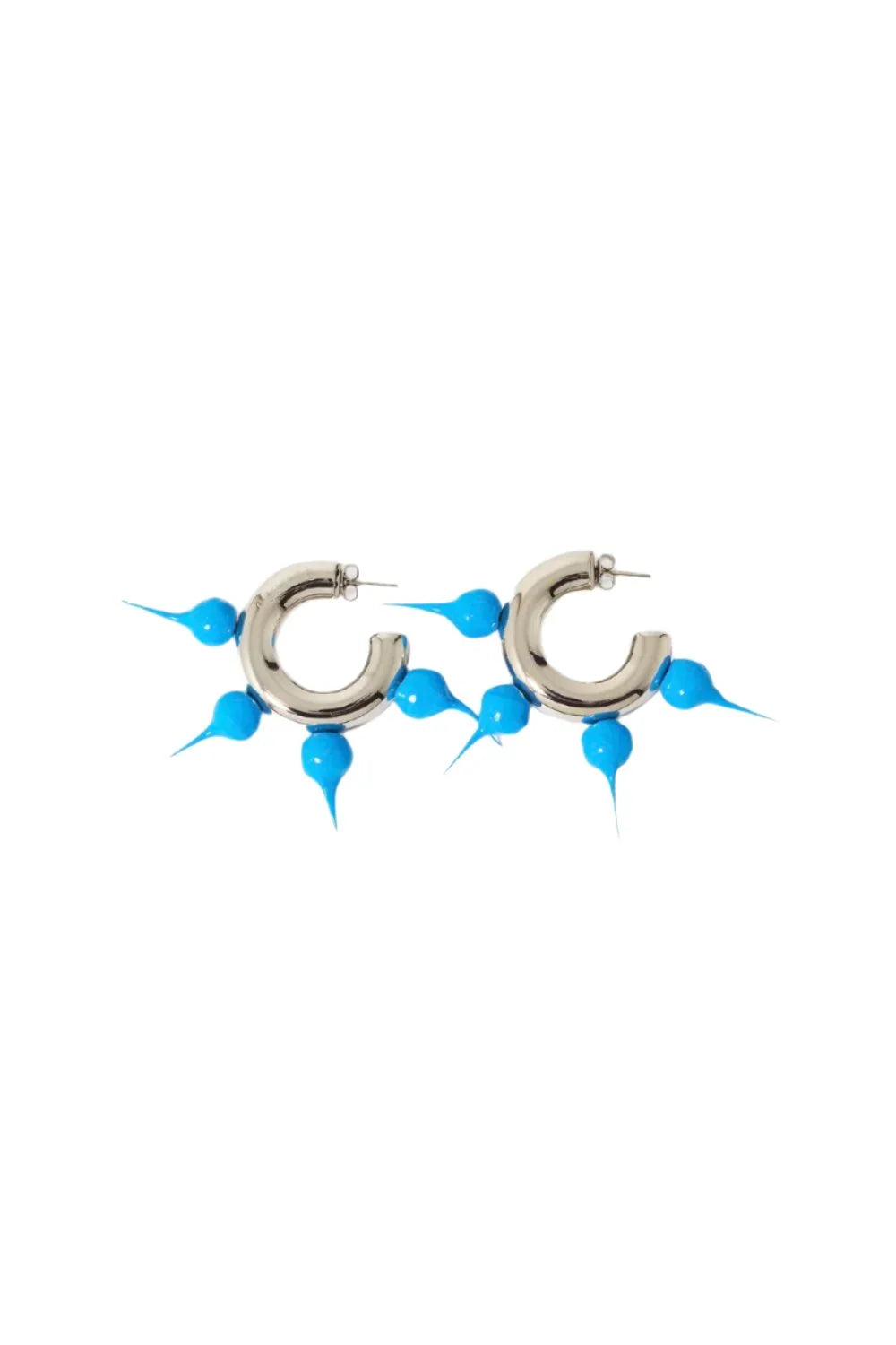 SUNNEI Spike Rubberized Small Hoop Earrings