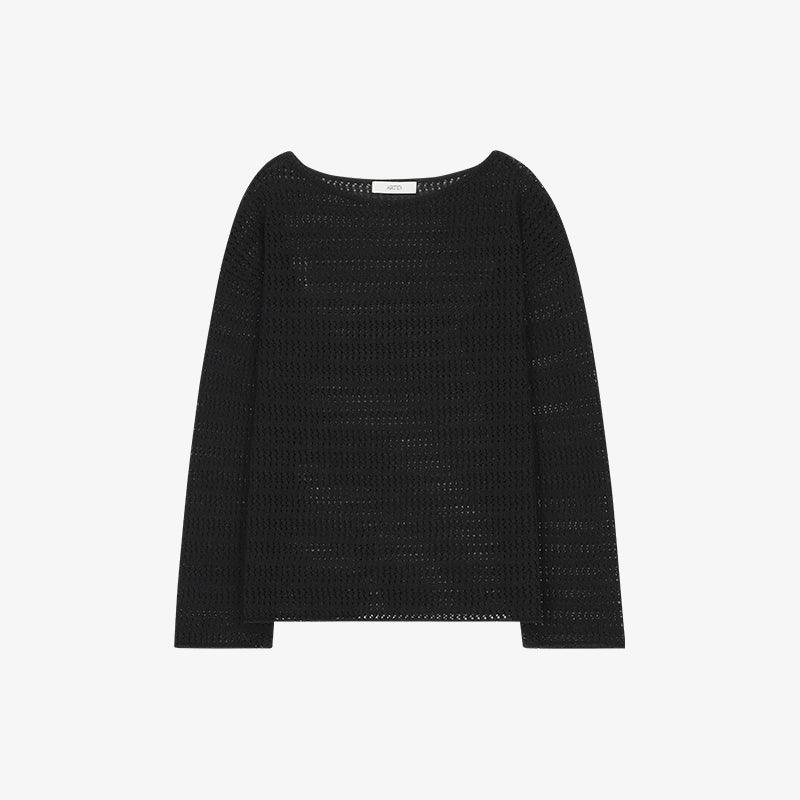 LINEN OVERSIZED SEE THROUGH KNIT