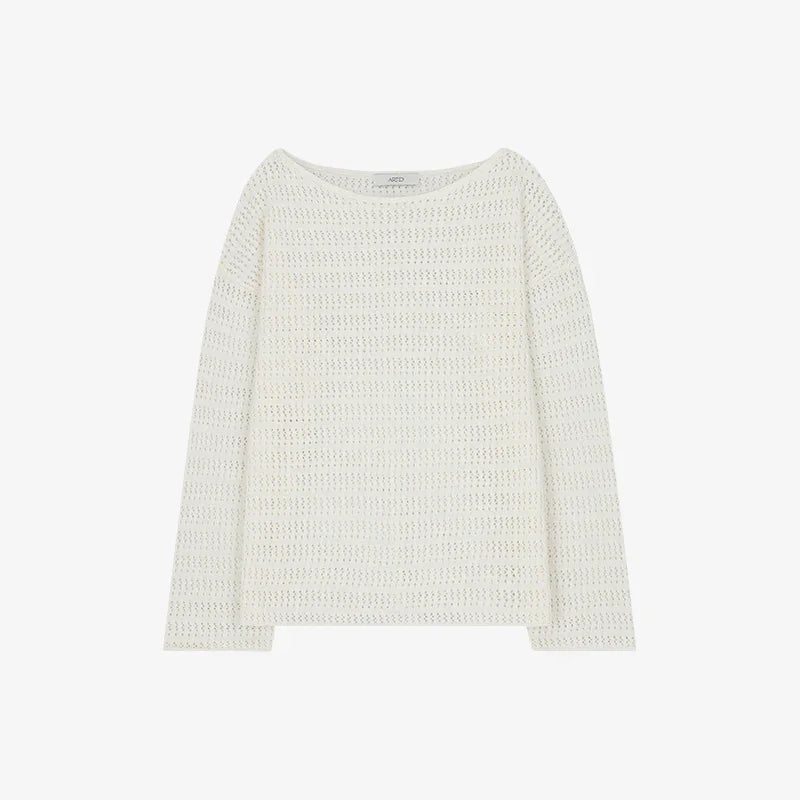LINEN OVERSIZED SEE THROUGH KNIT-5
