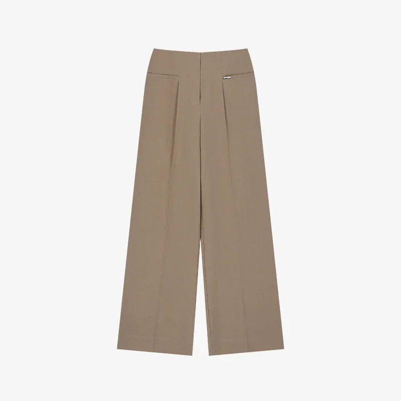 ARTID LINEN BUCKLE WIDE PANTS