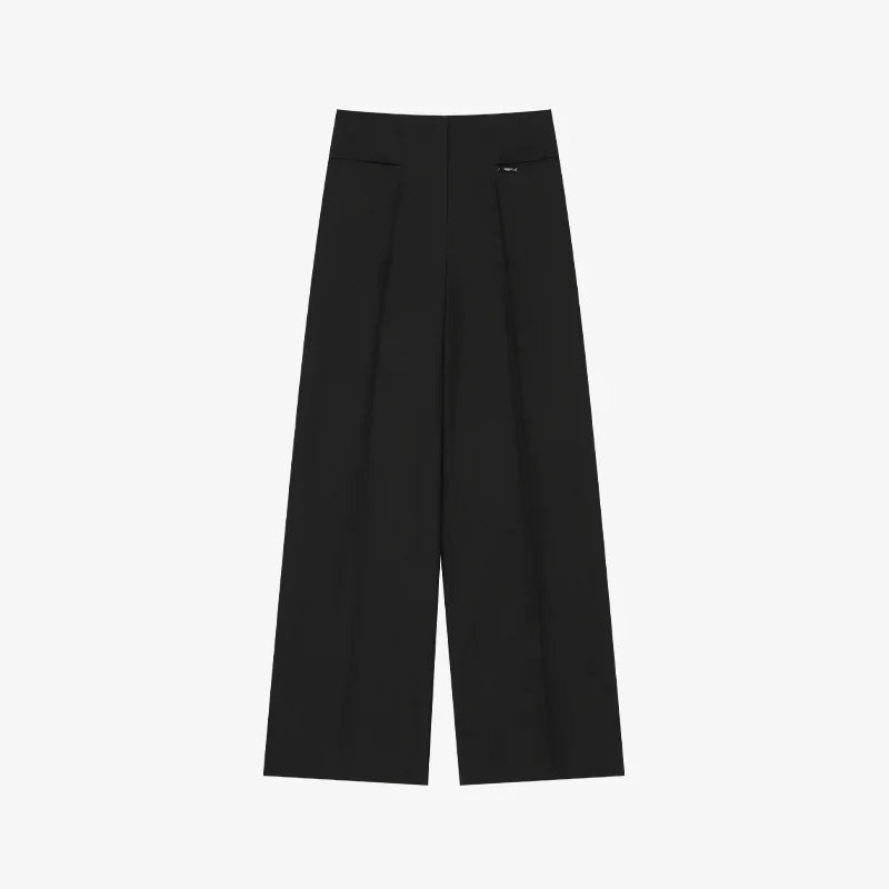 ARTID LINEN BUCKLE WIDE PANTS-5