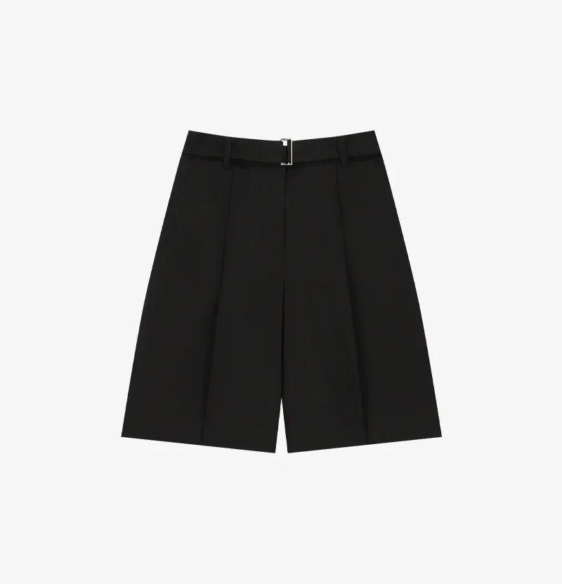 ARTID BELTED BERMUDA PANTS