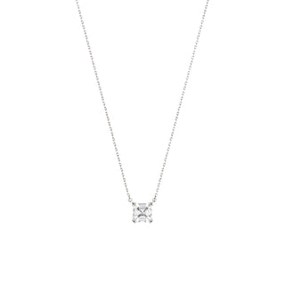 Asscher Stud Necklace