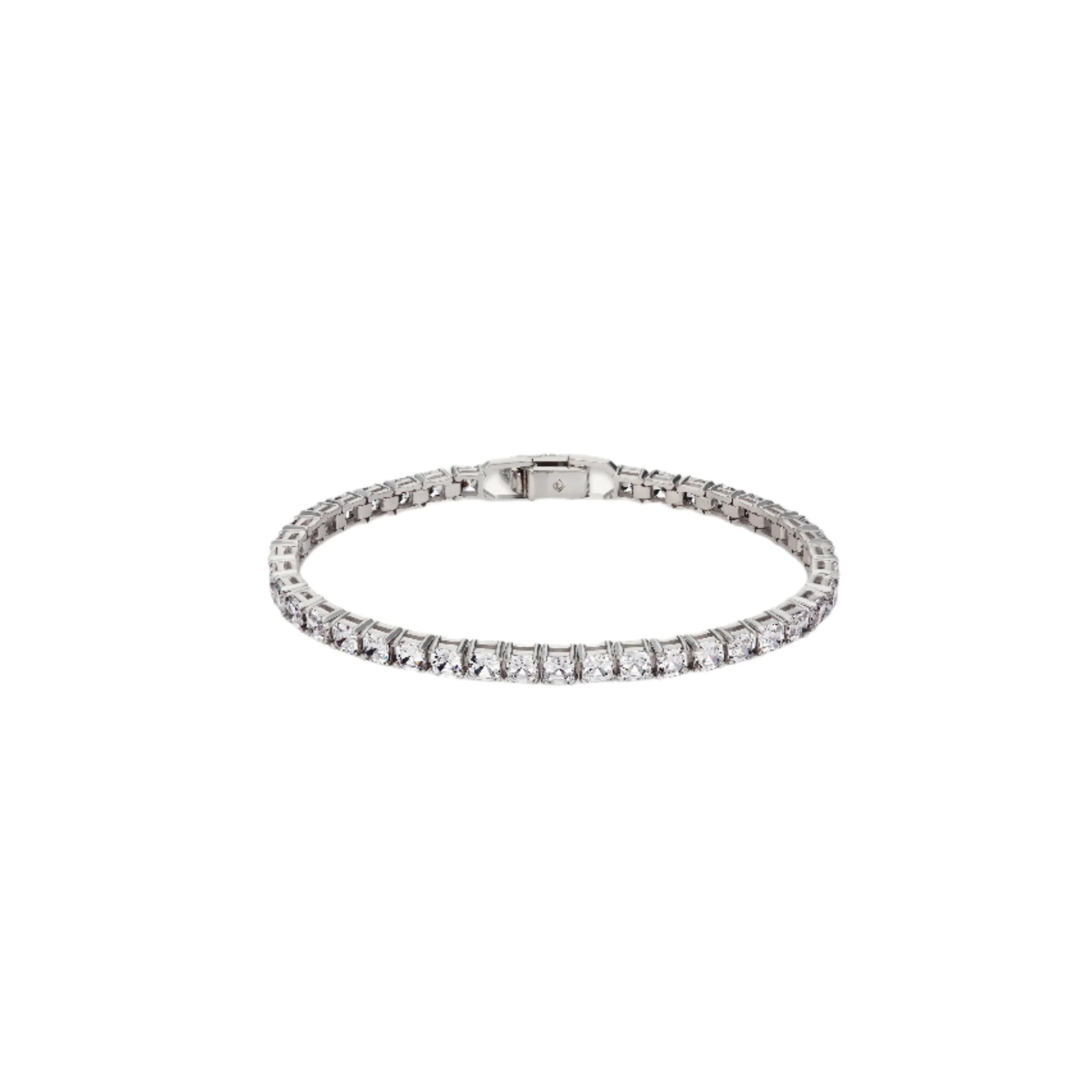 MSGRN Asscher Tennis Bracelet Rhodium plated 925 Silver