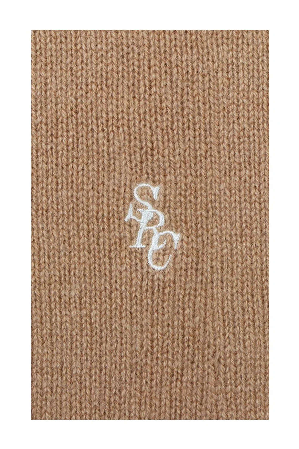 SPORTY & RICH SRC Cashmere Zip Hoodie | Camel-3