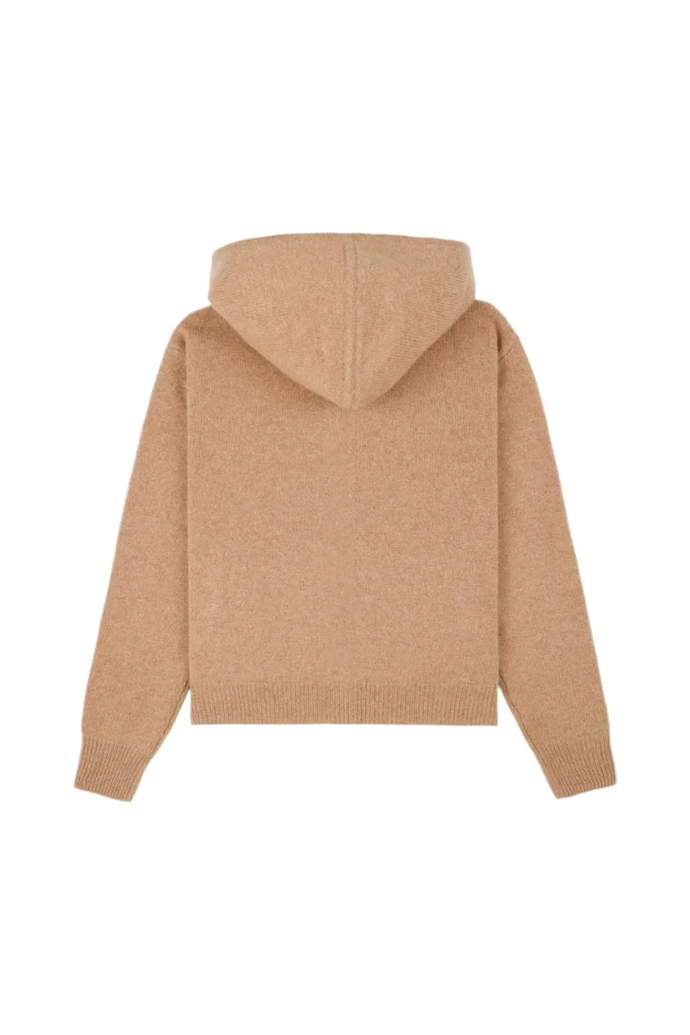 SPORTY & RICH SRC Cashmere Zip Hoodie | Camel-2
