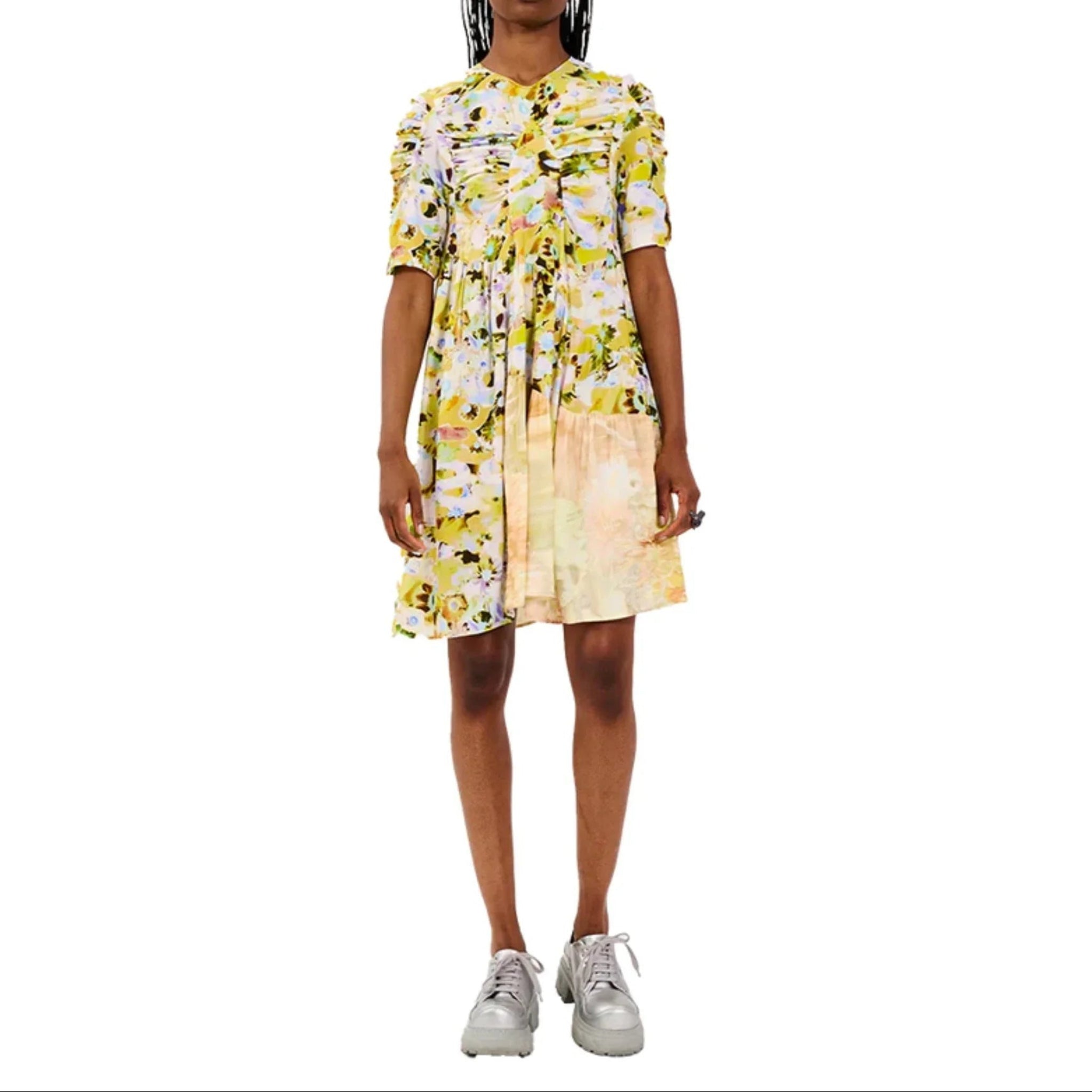 COLLINA STRADA Arc Midi Dress | YELLOW-3