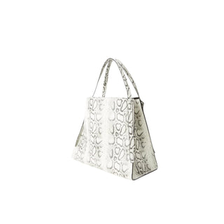 Snake Print Belt Tote Bag