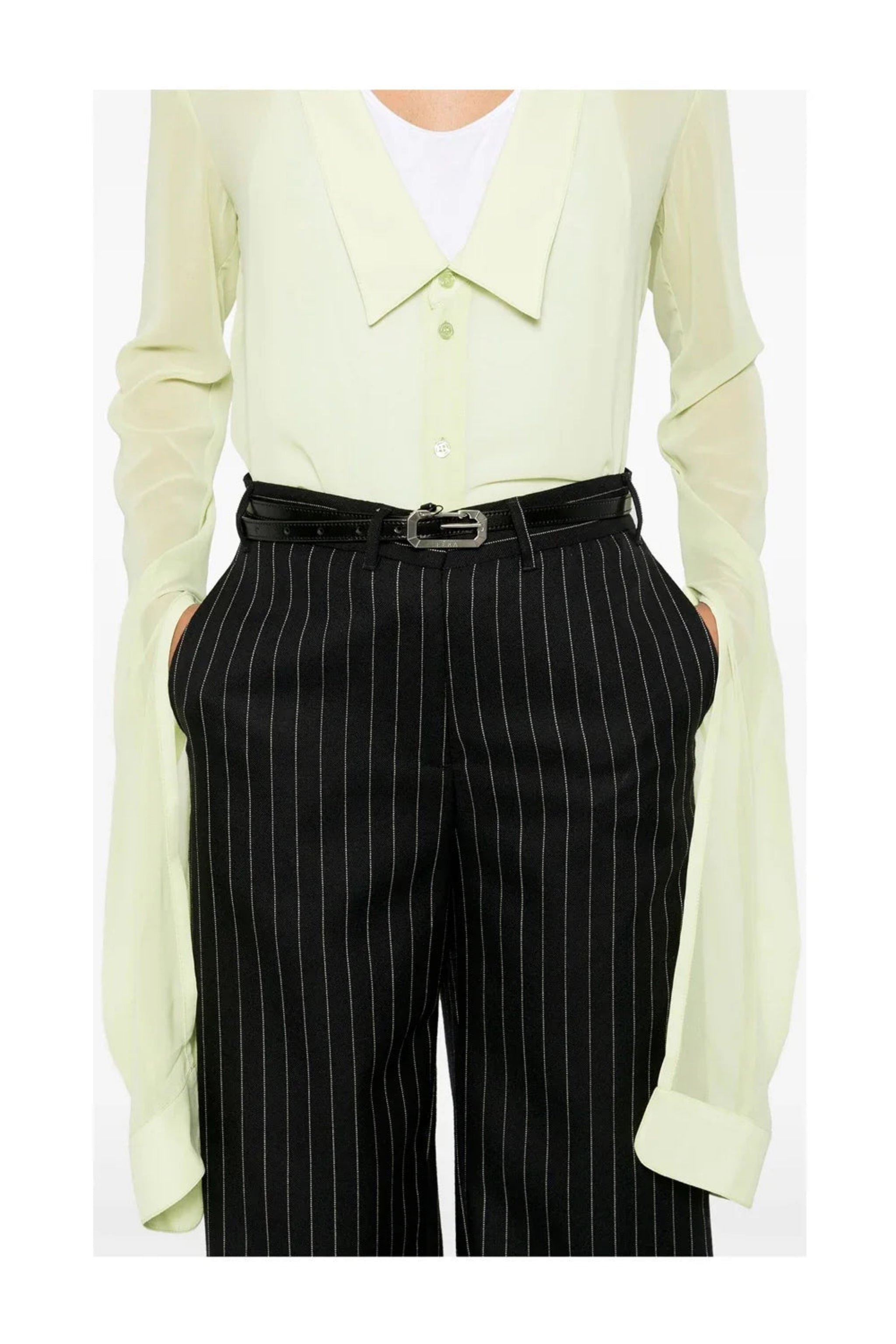 COPERNI Open Collar Shirt | LIGHT GREEN-4