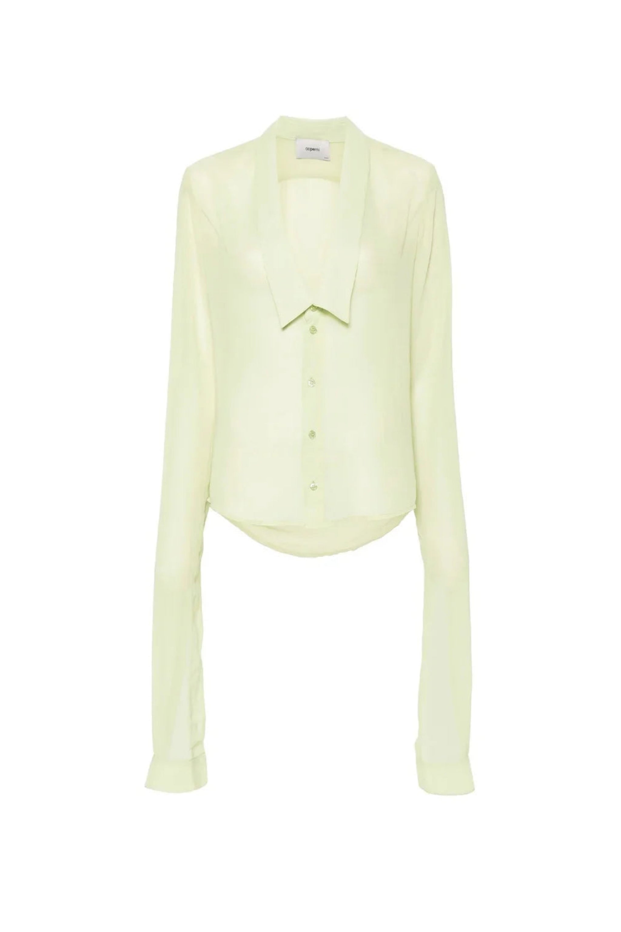 COPERNI Open Collar Shirt | LIGHT GREEN