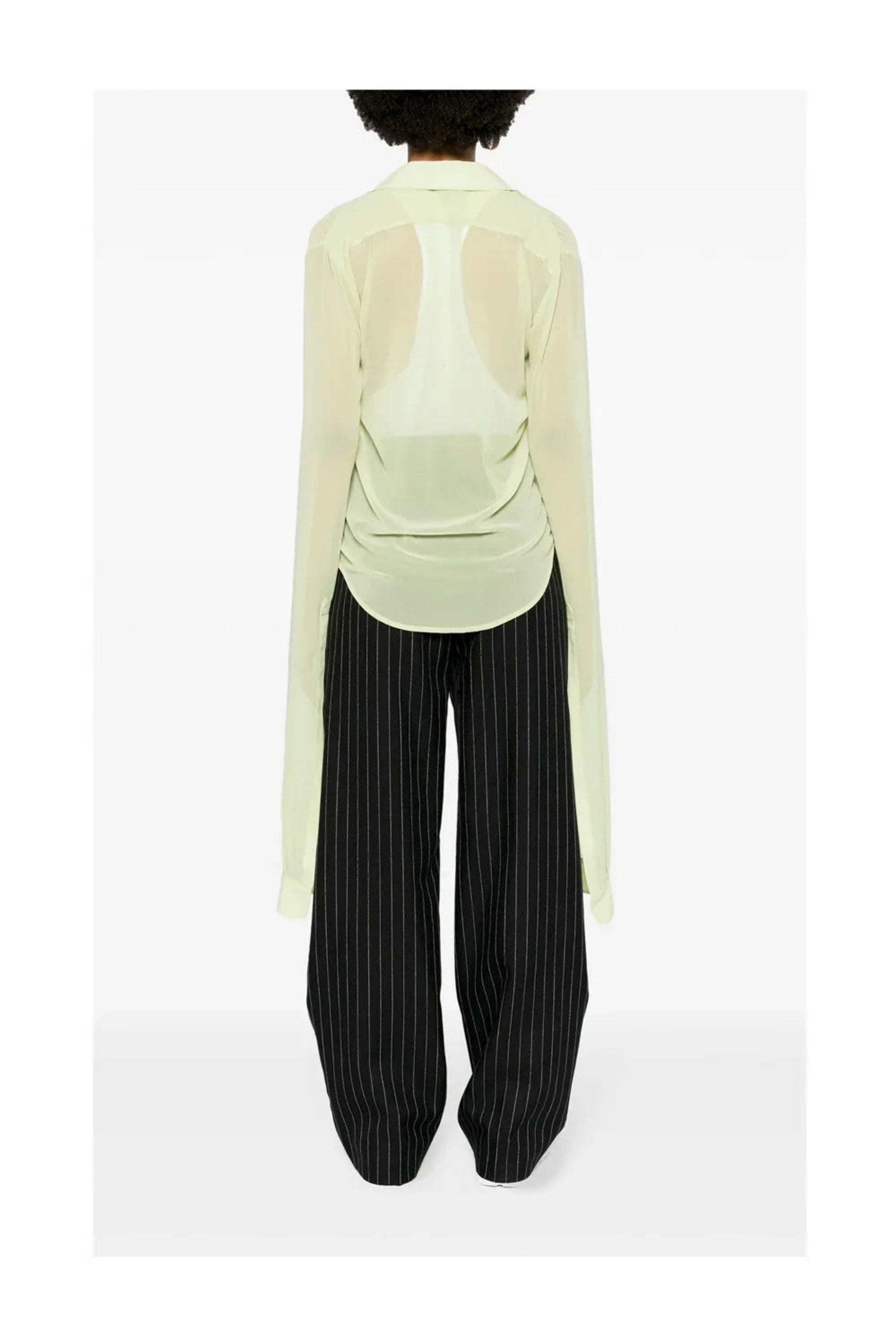 COPERNI Open Collar Shirt | LIGHT GREEN-3