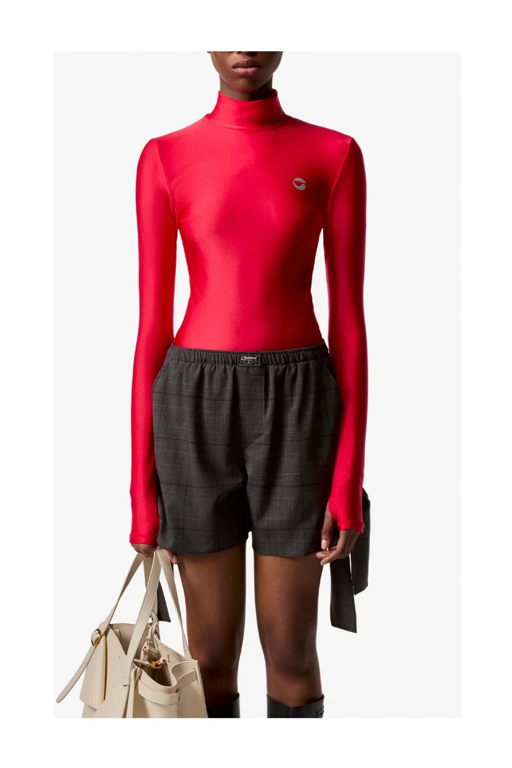 COPERNI Tight High Neck Top | RED-3
