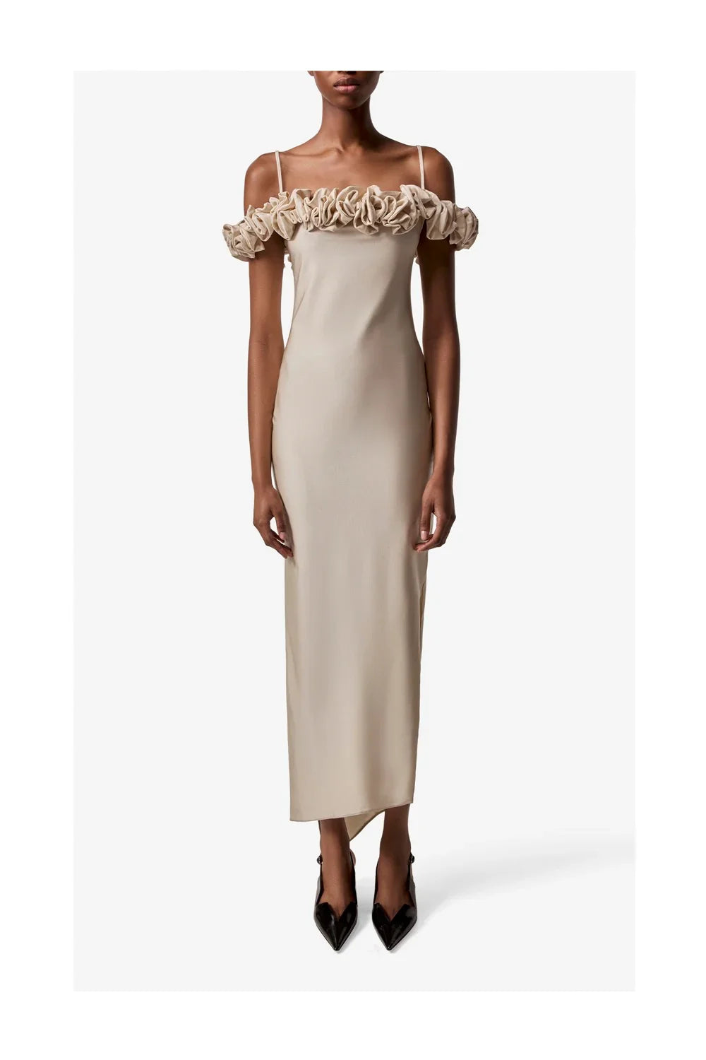 COPERNI Ruffle Dress | BEIGE-2