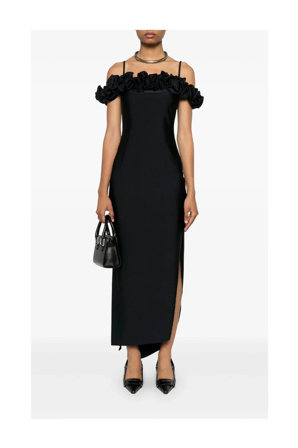 COPERNI Ruffle Dress | BLACK-2