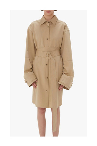 Double Wrap Trench Dress