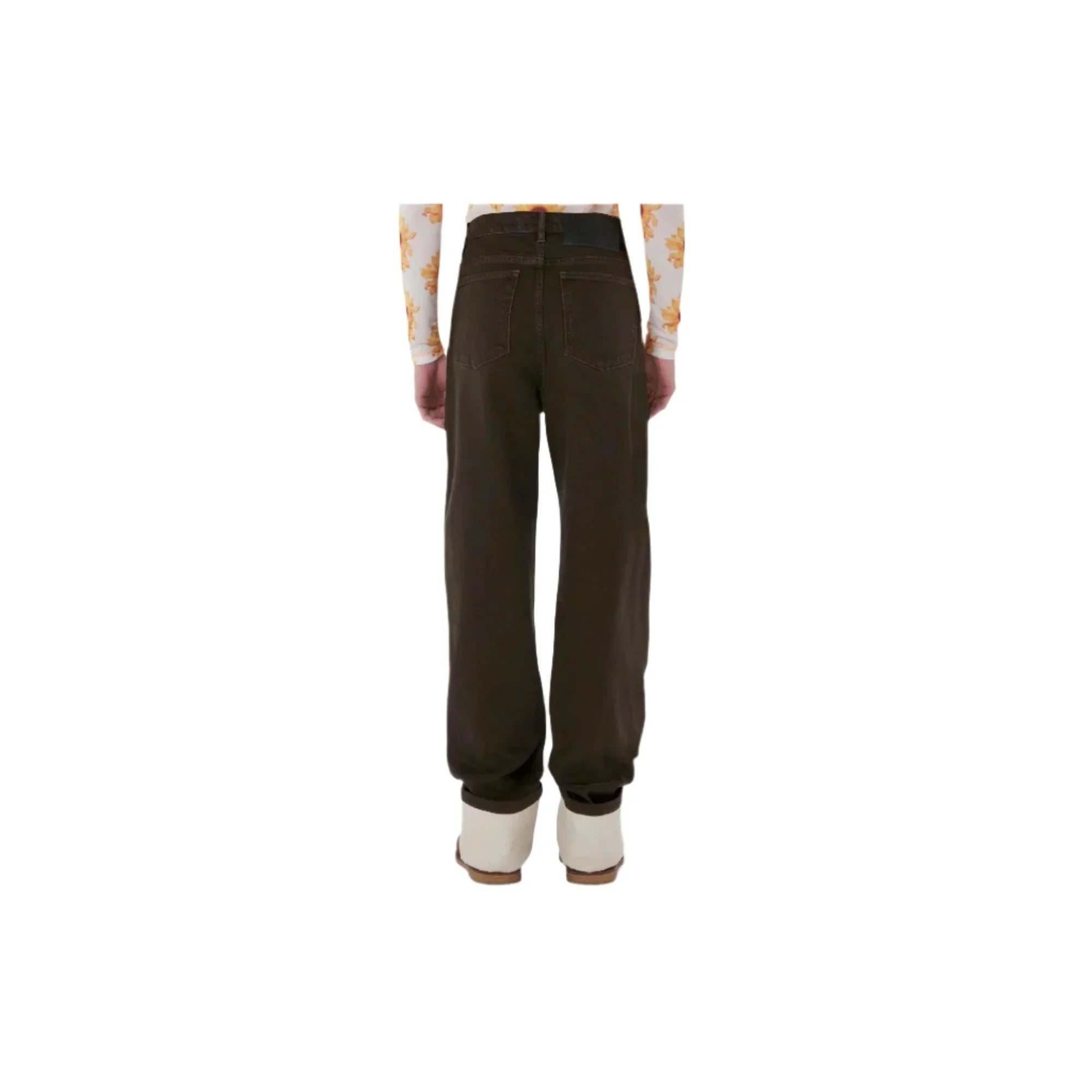 JW ANDERSON Contrast Turn Up Jeans-3