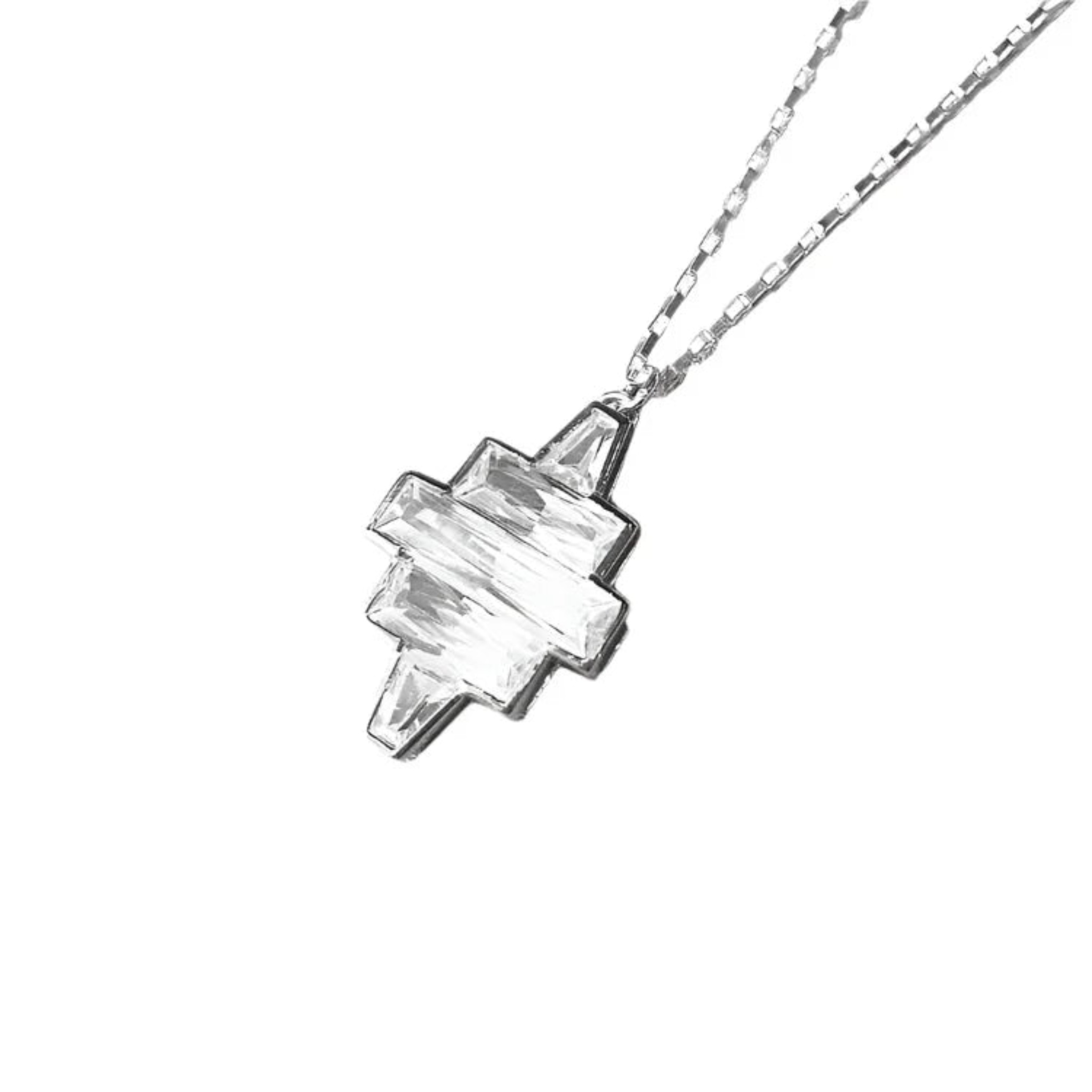 MSGRN Deco Necklace Rhodium plated 925 Silver-2