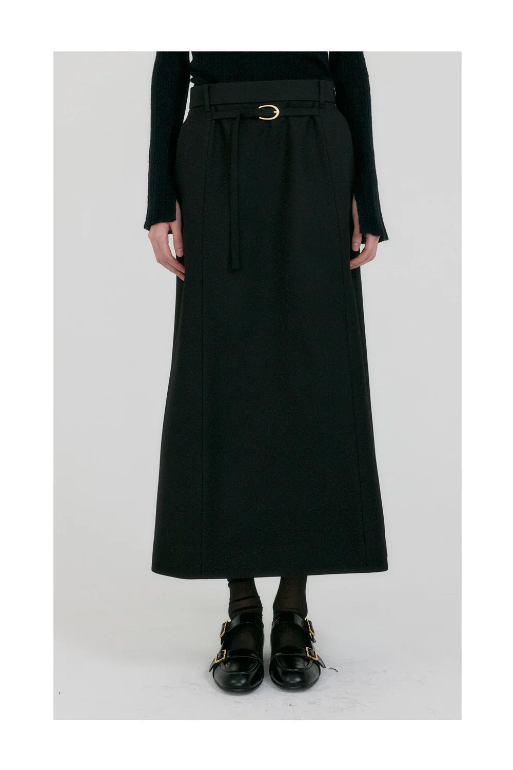 EENK Zurian Belted Maxi Skirt-3