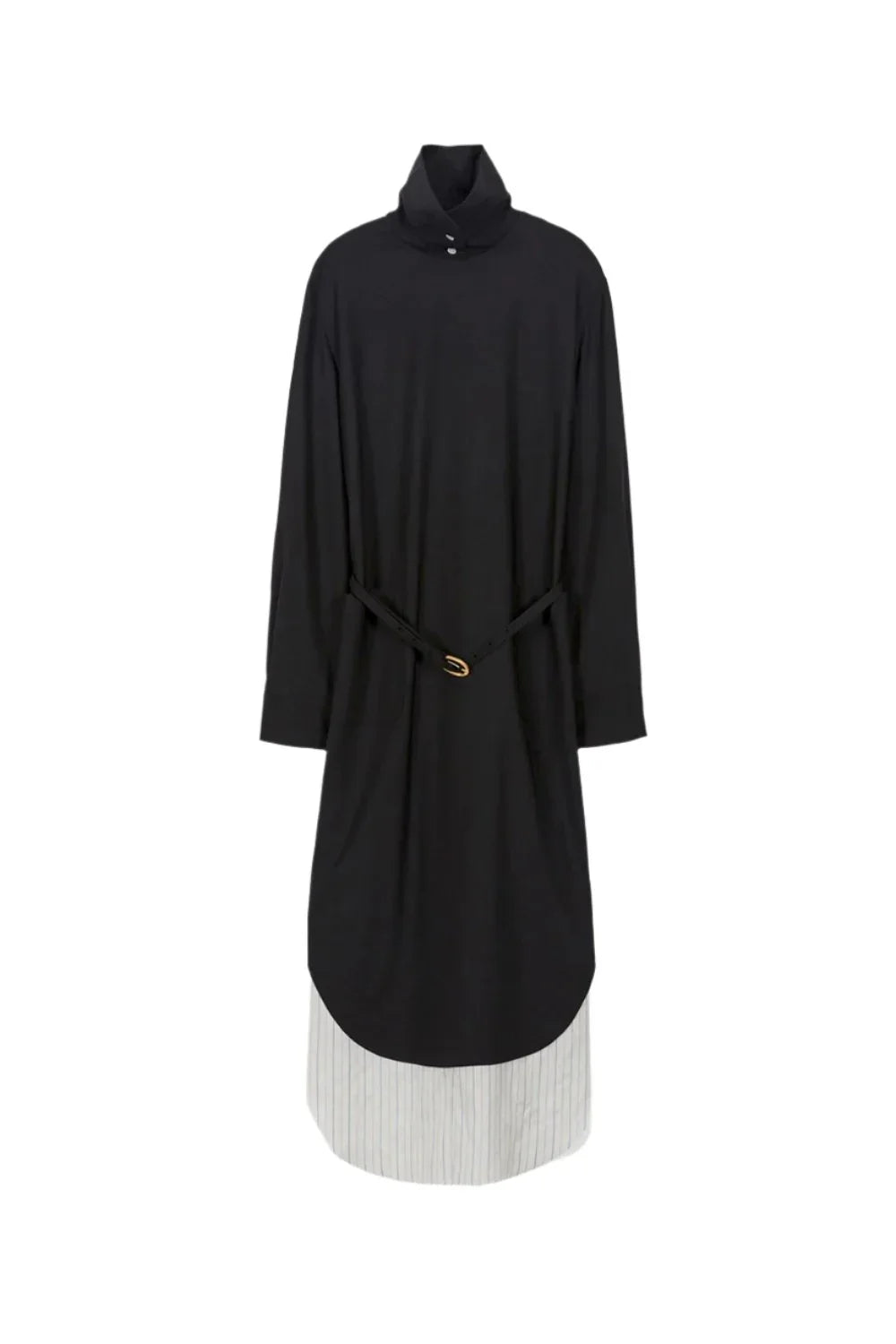 EENK Zenaida Button Back Belted Dress