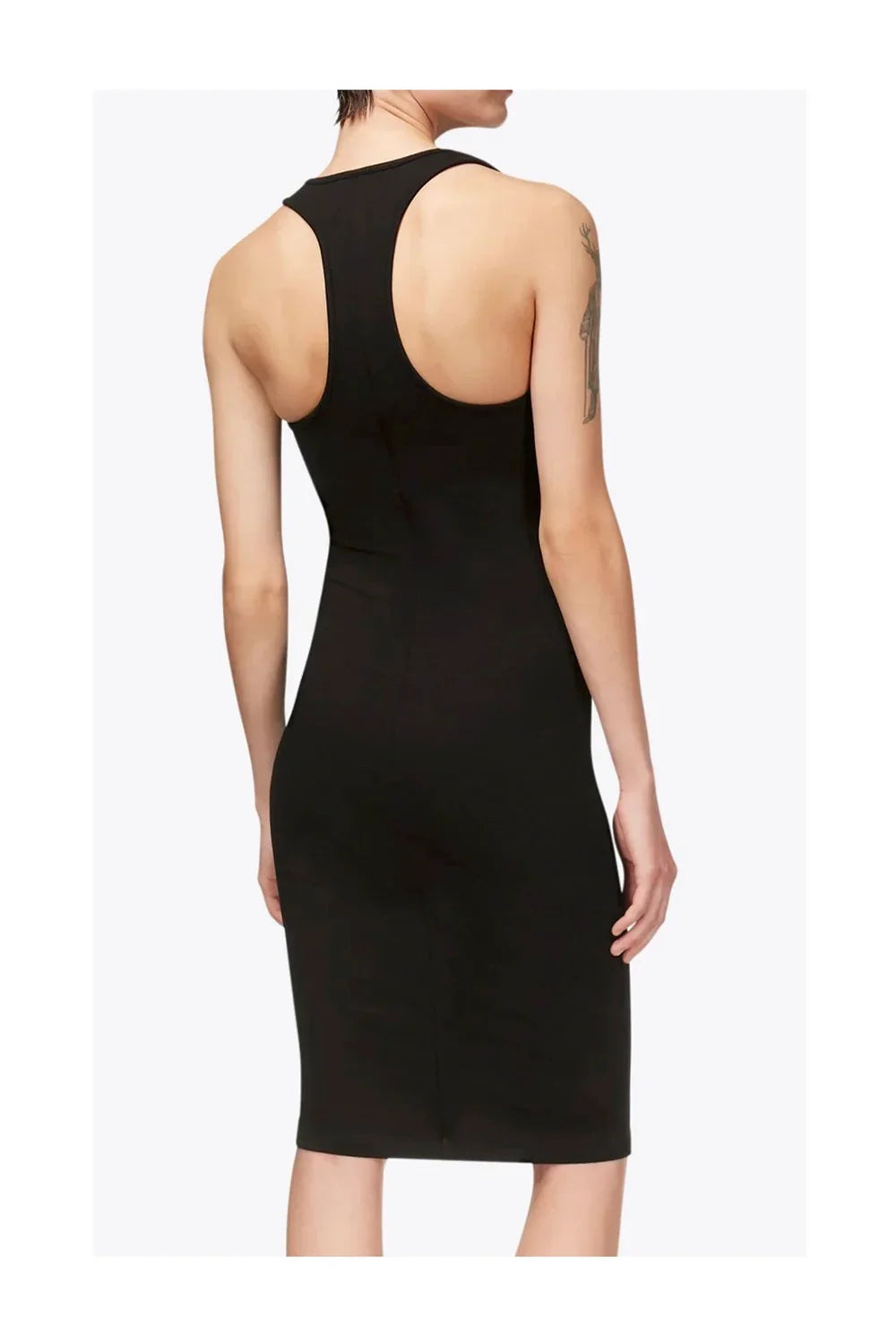 AREA Nameplate Tank Midi Dress-4