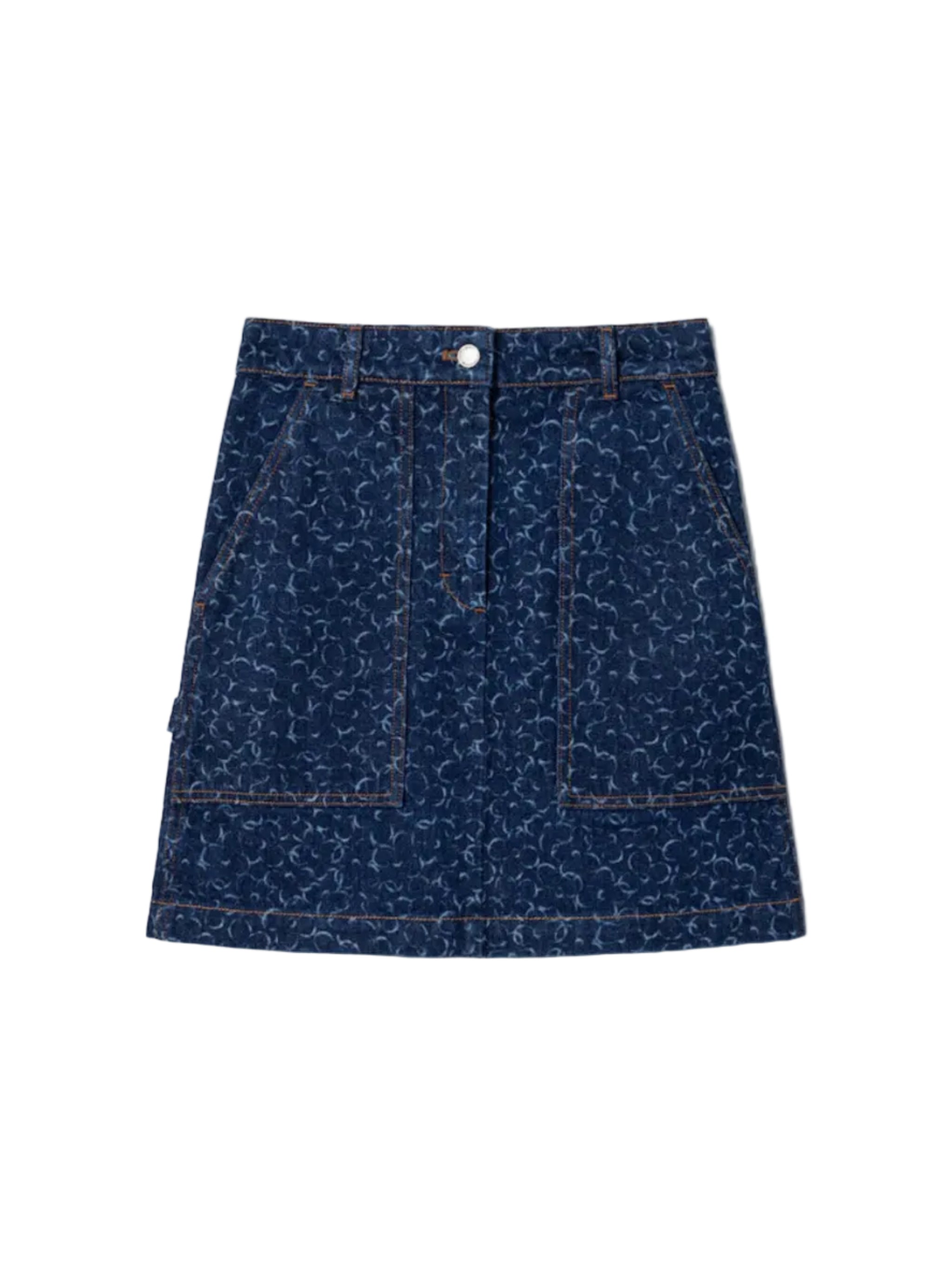 MAISON KITSUNÉ Mini Denim Skirt