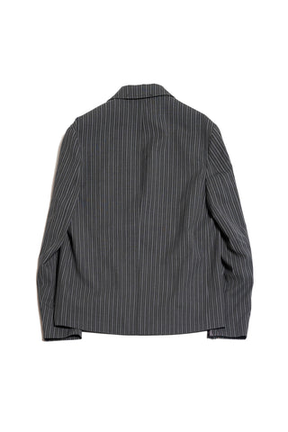 Striped Single Breasted Blazer