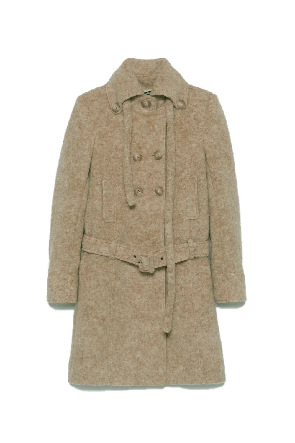 OTTOLINGER High Collar Mini Coat | Beige
