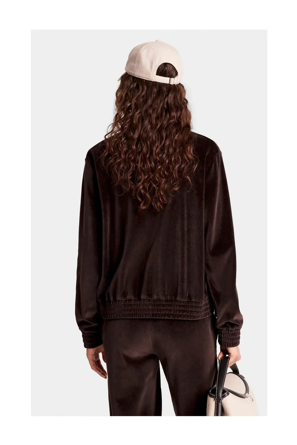 SPORTY & RICH NY Crest Velour Track Jacket-4