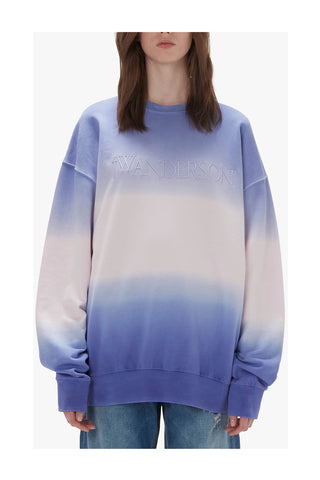 Logo Embroidery Gradient Sweatshirt