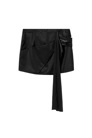 Draped Mini Skirt